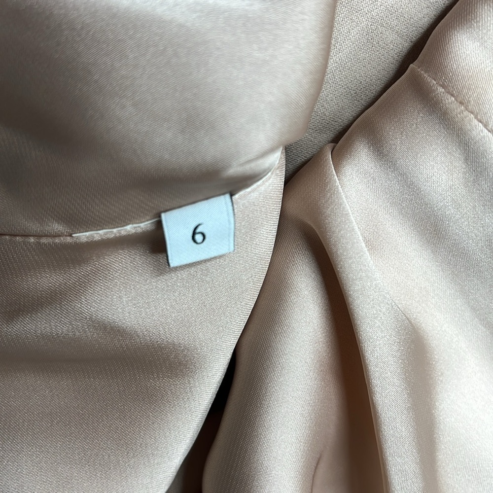 Valentino Sz 6 Silk Crepe Dusty Rose Sleeveless Long Gown - Picture 14 of 14